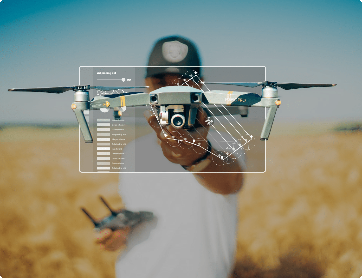 Interface de pilotage de drone agricole assistée par IA