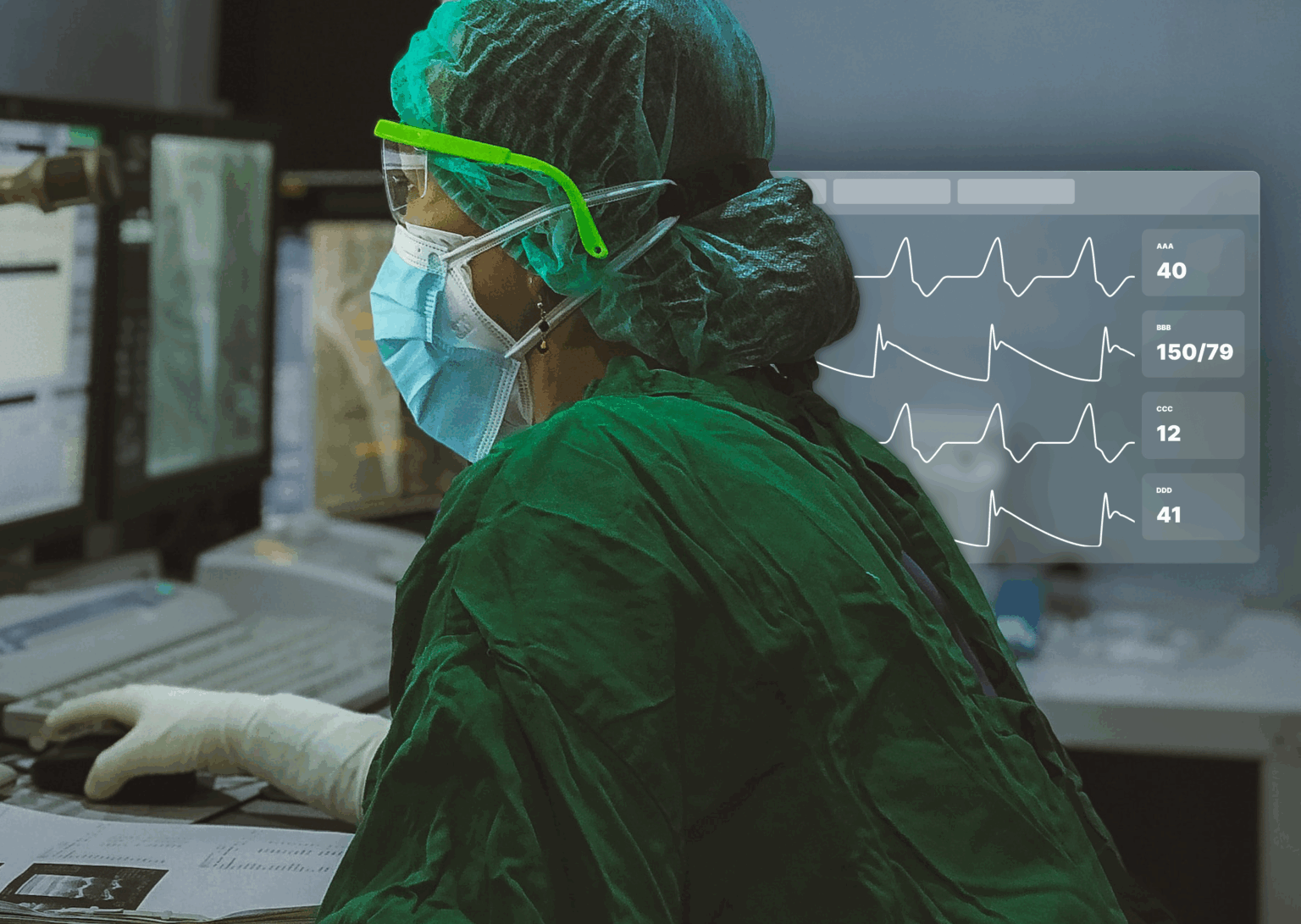 Interface de monitoring patient en bloc opératoire